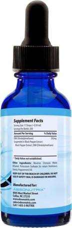 Absonutrix DIM (Diindolylmethane) Extract 593 mg, 4 Oz Bottle, 200 Potent Servings, Third-Party Tested Drops, Quick Absorption, Gluten-Free, Third-Party Tested, GMP-Certified, Non-GMO, Made in USA