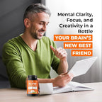FLOW – Nootropic Brain Supplement for Focus, Memory, Creativity&Mental Clarity – Complete Daytime Cognitive Support with Lion’s Mane, Bacopa, Ginkgo, Guayusa | Vegan, Gluten-Free, Lab-Tested