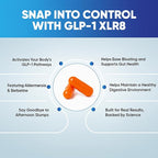 GLP-1 XLR8 Supplement for Weight Loss, Digestion, Constipation, Bloating Relief with Akkermansia 2.6 Billion AFU Live Prebiotic Probiotic Postbiotic Gut Health + Berberine for Women Men 60 Capsules
