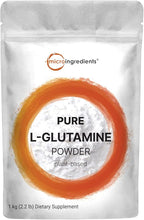 Pure L-Glutamine Powder, 2.2lbs (1kg) | Free Form Amino Acid | Unflavored Glutamine Supplement | Non-GMO, Vegan Friendly