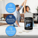 Intelligent Labs Probiotic 50 Billion CFU with Prebiotics, PHGG & FOS, No Refrigeration Needed, Once Daily, 10x Effectiveness, 60-Day Supply, Third-Party Verified