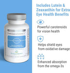 ScienceBased Health OmegaAdvance Omega-3 Fish Oil – Triglyceride Form with 1000 mg EPA & DHA – Plus Lutein & Zeaxanthin – Supports Heart, Brain & Eye Health – Lemon Coated – 60 Softgels