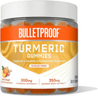 Bulletproof Sugar-Free Peach Ginger Turmeric Gummies, 60 Count, Keto Supplement for Joint and Inflammation Response Support, New and Improved Flavor and texure
