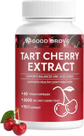 Good Grove Tart Cherry Extract Capsules, Good Grove Tart Cherry Extract, Tart Cherry Capsules 3600 mg Strength, 10:1 Extract, 60 Count