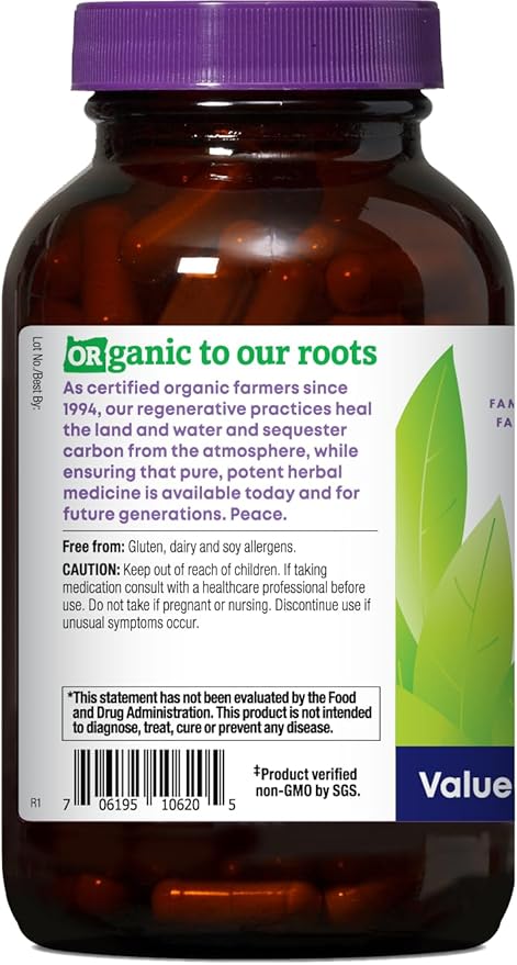 Oregon's Wild Harvest Garlic Herbal Supplement Capsules - USDA Organic - Verified Non-GMO - 180 Vegan Caps