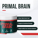 Primal Brain – Daily Fiber & Nutrient Powder with Baobab, Konjac Glucomannan, Spermidine & L-Arabinose – Non-GMO Formula – Made in USA – 3.17 oz, 30 Servings, 1 Month Supply