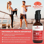 PURALITY HEALTH Micelle Liposomal Liquid Vitamin B12 with Fulvic Acid, 2500 mcg. Combined Methylcobalamin with Organic Glycerin Extract Maximum Absorption, Energy Boost, Vegan Friendly