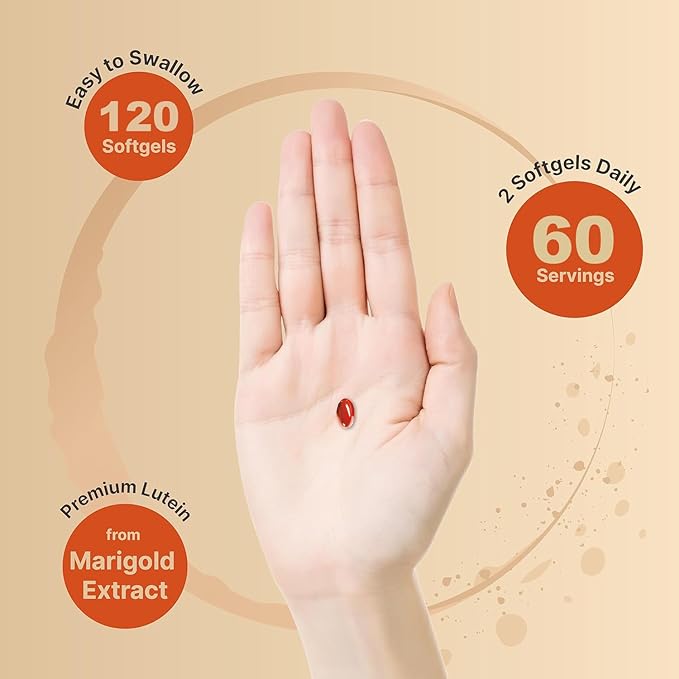 AREDS 2 + Advanced Lutein and Zeaxanthin Supplement -40 mg Lutein & Zeaxanthin with Astaxanthin,Omega-3,EPA,DHA-Dietary Supplement for Eye Health Support,Vision Support-120 Softgels