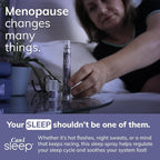 Can-i Sleep Menopause Sleep Support Spray for Women – Fast-Acting Get Back to Sleep after Hot Flashes or Night Wakings, Fall Asleep Fast & Stay Asleep – Melatonin Spray with GABA & 5-HTP – 60 Servings