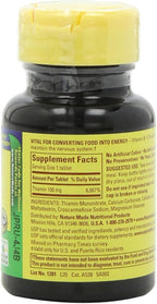 Nature Made Vitamin B1, 100 Count (Pack of 6)