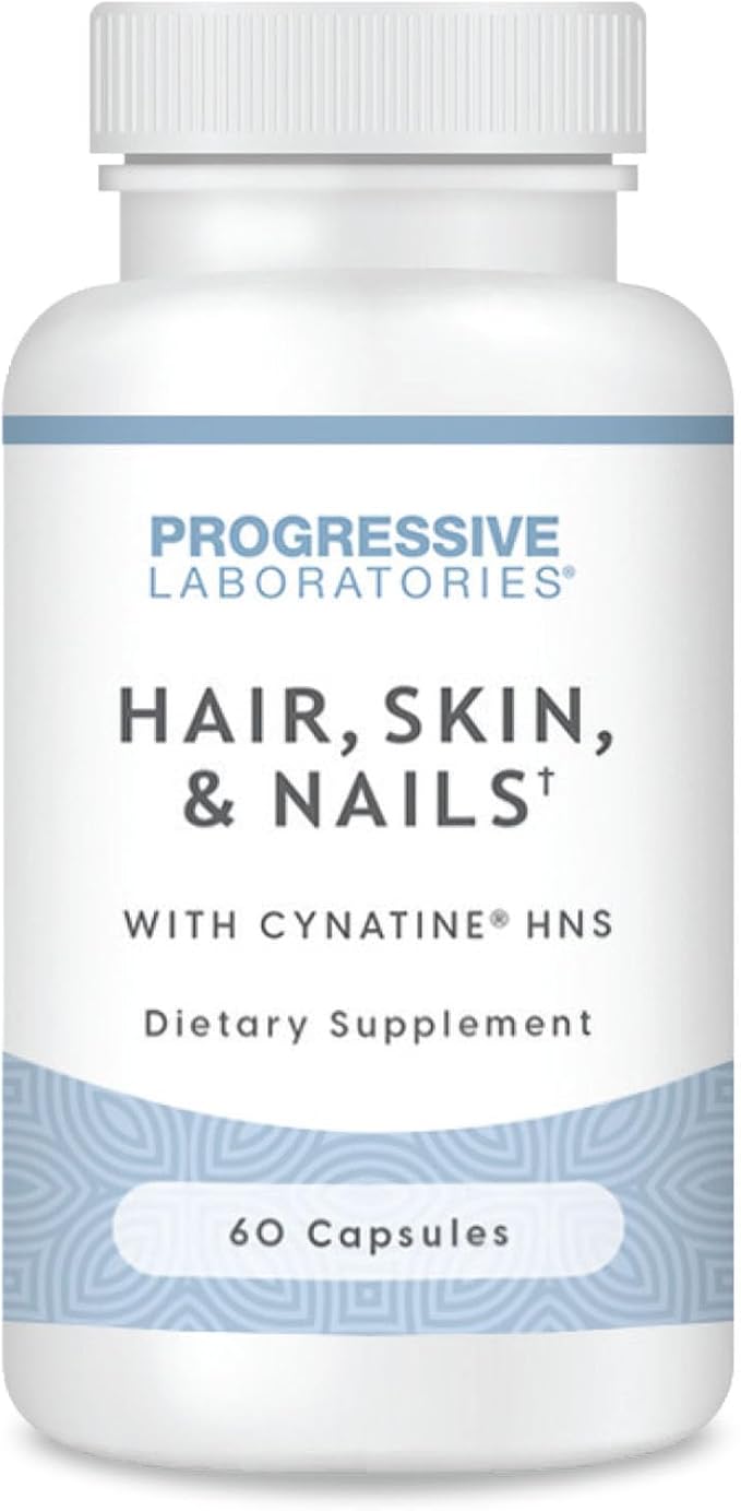 Hair, Skin & Nails Supplement – Dietary Supplements with Keratin (Cynatine HNS), Bamboo Silica, Biotin & TRAACS Minerals – Supports Strong Hair, Smooth Skin & Resilient Nails – 60 Vegetable Capsules