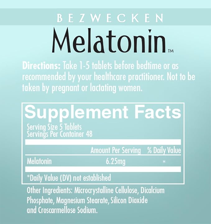 Bezwecken - Melatonin - 240 Tablets - Professionally Formulated - Potent, Safe, Vegetarian
