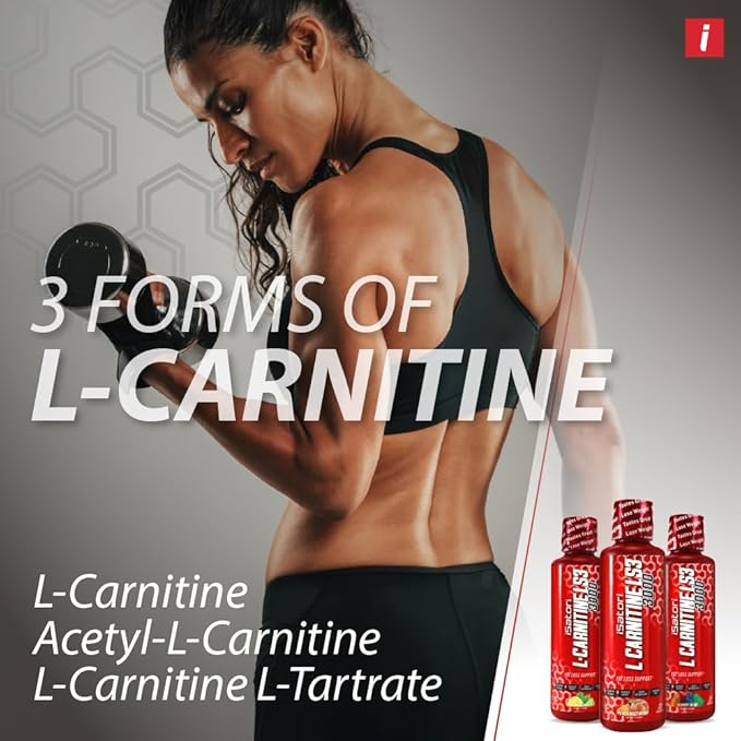 iSatori L-Carnitine LS3 3000, Liquid L-Carnitine with Acetyl L-Carnitine, L-Carnitine L-Tartrate, Stimulant Free Pre Workout, Low Calories, Sugar, Gluten, Keto-Friendly, Peach Nectarine (32 Servings)