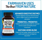 FarmHaven Digestive Enzymes with 18 Probiotics & Herbs | Papaya, Bromelain, Protease & More for Lactose Absorption & Better Digestion | Helps Bloating, Gas, Constipation | Vegetarian, 120 Capsules
