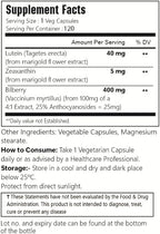 Lutein with Zeaxanthin, Vegan Capsules, 120 Count, 40 mg Lutein + 4 mg Zeaxanthin per Serving, Non-GMO, Gluten-Free (3)