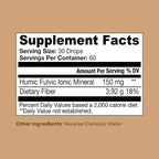 Ameo Life Humic & Fulvic Mineral Drops – Ionic Trace Minerals for Immune, Digestive & Cognitive Support – 65+ Essential Minerals from Organic Soil – Gentle Cleansing – 4 fl oz