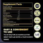 DAIKEN Peruvian Maca Root Powder Extra Strength 15,000 mg, Gelatinized Black, Red, Yellow Maca Blend with L-Arginine (2,500 mg) for Men and Women, Superior Absorption, Vegan, Lab Tested - 22 Packets