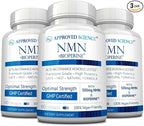 Approved Science NMN - 500mg Stable NMN - Cellular Energy, Healthy Aging - Pack of 3 - Made in USA - Vegan