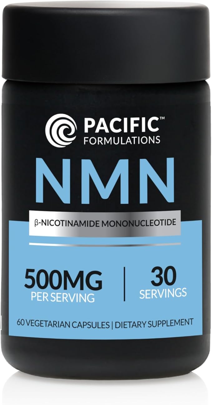 NMN Supplement 500mg per Serving, Nicotinamide Mononucleotide Helps Support Aging, Wellness, and NAD Levels, High Potency, 60 Vegetarian Capsules, 30 Servings