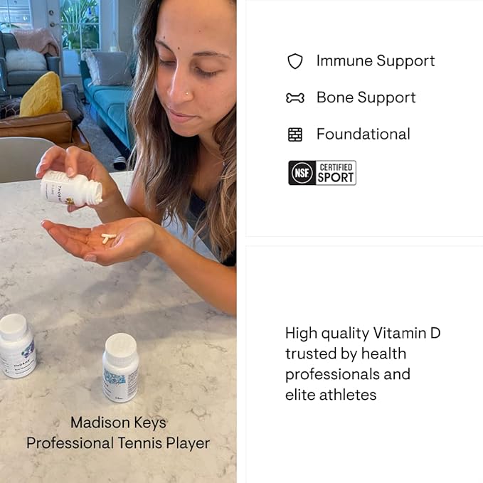 THORNE - Magnesium CitraMate & Vitamin D-5000 Duo - Heart, Bones, Muscles - 60 to 90 Servings