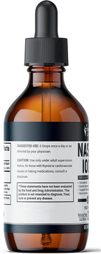 Nascent Iodine Supplement | 2800mcg | Potassium Iodide | Iodine Drops | 100% Vegan | Clear Color | Large 2oz