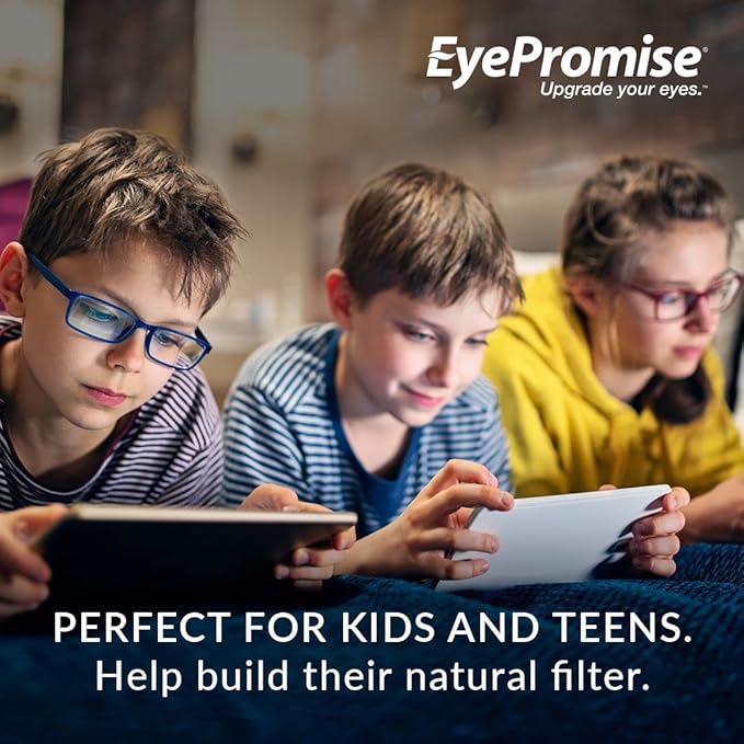 EyePromise Screen Shield Teen Eye Vitamin - 30-Count, 30-Day Supply - Chewable Eye Supplement for Kids with Zeaxanthin, Lutein, Zinc & Vitamins for Tired, Strained Eyes