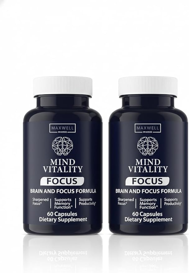 Cogni Vibe Focus Brain Supplement to Boost Focus and Concentration & Avoid Mid-Afternoon Fatigue (60 Capsules) (2)