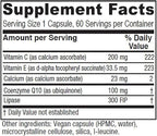Vitanica, Coq10 Extra, Natural CoQ10, 100mg, Non-GMO, Vegan, 60 Capsules