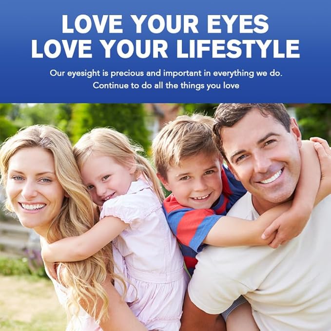 Total Eye Complex - Lutein + Bilberry + Zeaxanthin + Citrus Bioflavonoids - Ultra Vision Support Supplement for Healthy Eyes, 2 Month Supply, 120 Softgels