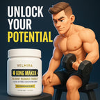 Velmira® King Maker Supplement for Men & Women 13-in-1.Sugar-Free.Energy Support.Muscle Recovery.Health Support- Zinc-Tongkat Ali-Maca-Magnesium-Vitamin D3.Supplement.120 Capsules-(1) kin.Pack of 1