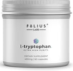 Clean Label L Tryptophan Supplement 450mg – Essential Amino Acid – Supports Restful Sleep and Relaxation – 60 Capsules