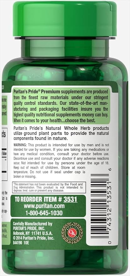 Puritan's Pride Saw Palmetto, 100 Count