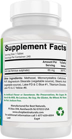 Best Naturals Iron Supplement - 65 mg - 240 Tablets - Non-GMO & Gluten Free