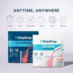 DripDrop Sugar Free Hydration Packets - Zero Cherry Limeade - Single Serve Electrolytes Powder Drink Mix - Non-GMO, Gluten Free, Vegan - 32 Sticks