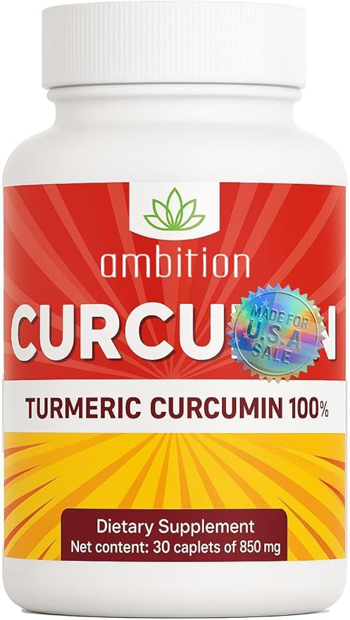 Curcumin Turmeric Curcuma Supplement, 850 mg, 30 Capsules