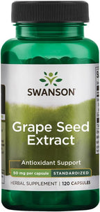 Swanson Grape Seed Extract (Standardized) 50 Milligrams 120 Capsules