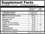 1LifeScience NAD+ Longevity Microplastics Defense Support Supplement – Probiotic Blend with NMN – Supports Digestive & Cellular Health – cGMP Made in USA – 60 Veggie Capsules