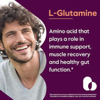 BESTVITE Filler-Free L-Glutamine 1000mg per Capsule (240 Capsules) - Free Form - No Stearates - Gluten Free - Non GMO - Pure L Glutamine Supplement - Maximum Strength Glutamine Capsules