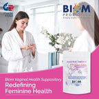 Biom Vaginal Probiotic Suppository: Natural Vaginal pH and Odor Control Regimen; Balance and Nourishes Vaginal Lactobacillus Flora ; No Parabens, Fragrance-Free (15)