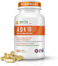INVITA, ADK 10 Vitamin Supplement – 90 Capsules – High Potency of Vitamin A, D3 10,000 IU & K2-MK7 – Physician Formulated ADK for Bone, Heart & Immune Support – Non-GMO, Gluten Free (3-Month Supply)