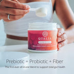Qualia Probiotic - 28 Science-Backed Spore Probiotics, Prebiotics, and Postbiotics. Total Gut Support. Soothes Digestive discomfort. Ethically sourced. Promotes Akkermansia Growth. 1 Month Supply