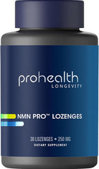 ProHealth NMN Pro Lozenges (30 Lozenges) Clinically Studied Uthever® NMN. NAD+ Precursor for Cellular Energy, Mitochondrial Support & Healthy Aging. USA Manufactured, Triple Lab-Tested