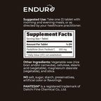 Endur Pantethine from Pantesin, Liver Function & Healthy Cholesterol Balance Supplement, Sustained Release Formula, Gluten Free, 300mg (90 Tablets)