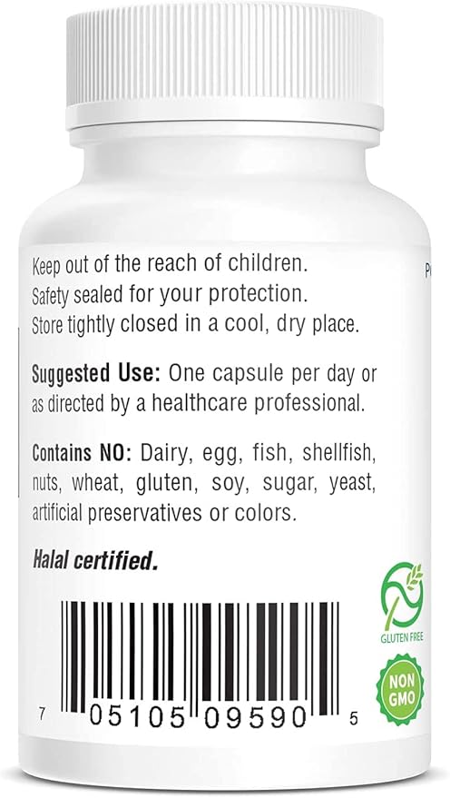 Bio-Tech Pharmacal B2-400, 100 Capsules – All-Natural Supplement – Supports Clarity and Productivity – No Dairy, Fish, Gluten, Peanut, Shellfish, GMOS, & Soy – No Artificial Colors