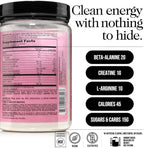 NAKED Strawberry Lemonade Energy - Clean Pre Workout Supplement for Men and Women, NSF Certified, Vegan Friendly, No Added Sweeteners, Colors Or Flavors - 30 Servings