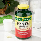 Spring Valley Fish Oil Softgels, 1000 mg, 300 Count Sticker Sticker