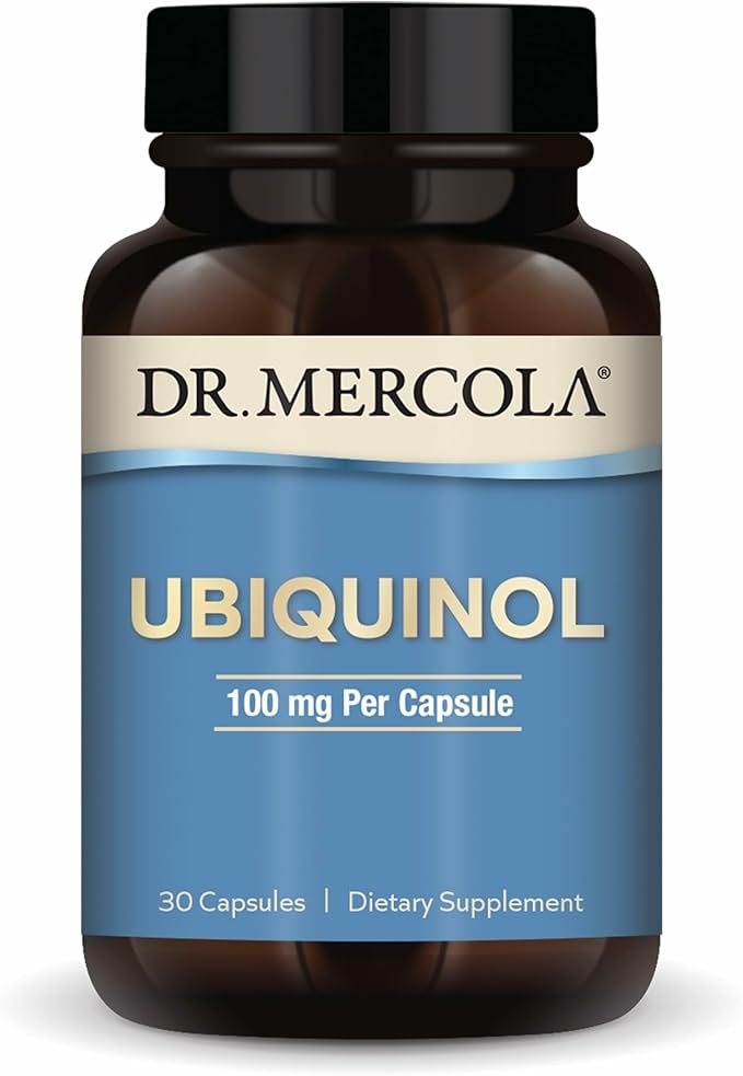 Dr. Mercola Ubiquinol - Supports Energy Production - Antioxidant Supplement - Non-GMO, Gluten-Free & Soy-Free - 30 Capsules (30 Servings) - 100 mg