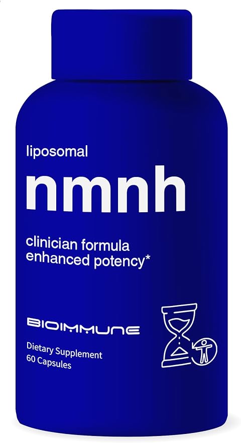 BioImmune Emiquil™ Liposomal NMNH, 500mg 60 Capsules NAD Supplement (NMN Alternative) 10X NAD+ Levels for Anti-Aging