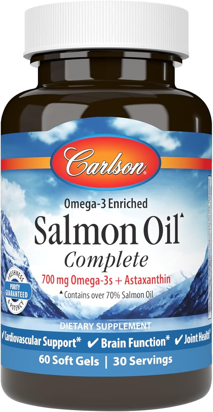 Carlson Labs Salmon Oil Complete Soft Gels, 60 Count