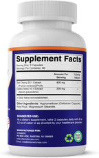 Vitamatic Tart Cherry 20X Extract with Celery Seed 10X Concentrated Extracts - - 180 Veg Capsules - Vegetarian, Non-GMO, and Gluten Free